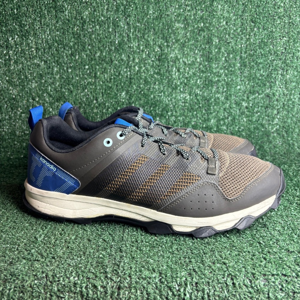Adidas Kanadia 7 Traxion Trail Running Athletic Gorpcore Shoes Brown Mens Sz 12